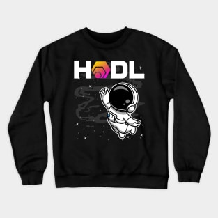 HODL Astronaut HEX Coin To The Moon HEX Crypto Token Cryptocurrency Blockchain Wallet Birthday Gift For Men Women Kids Crewneck Sweatshirt